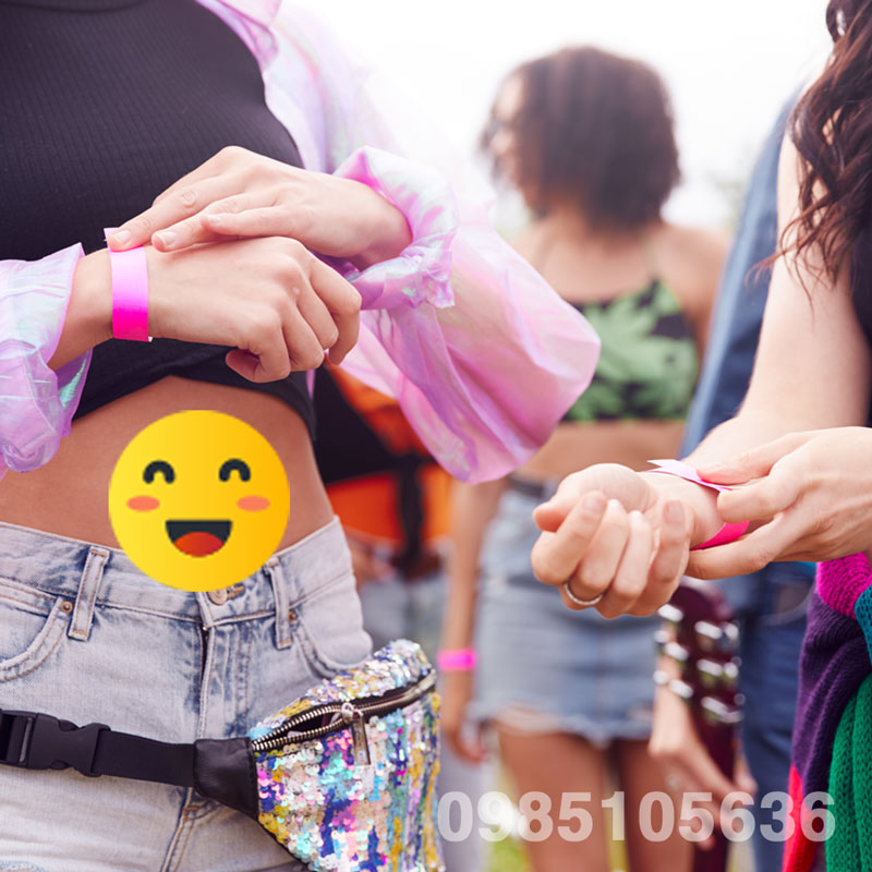 vòng tay sự kiện dùng 1 lần