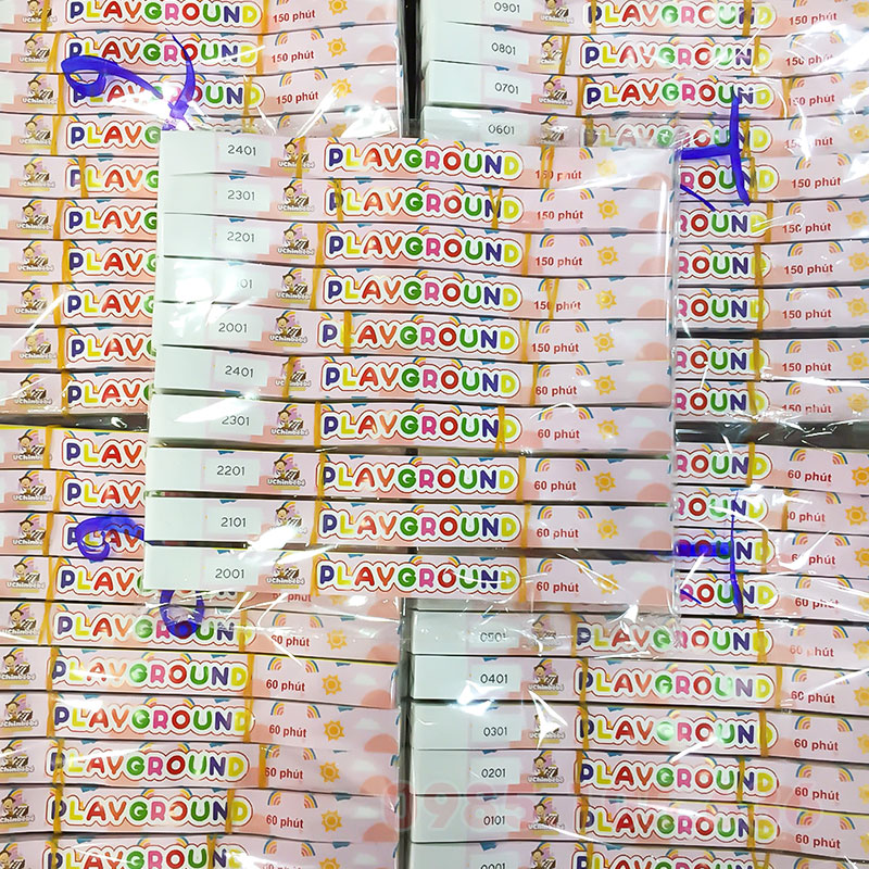 In số nhảy trên vòng tay cho khu vui chơi