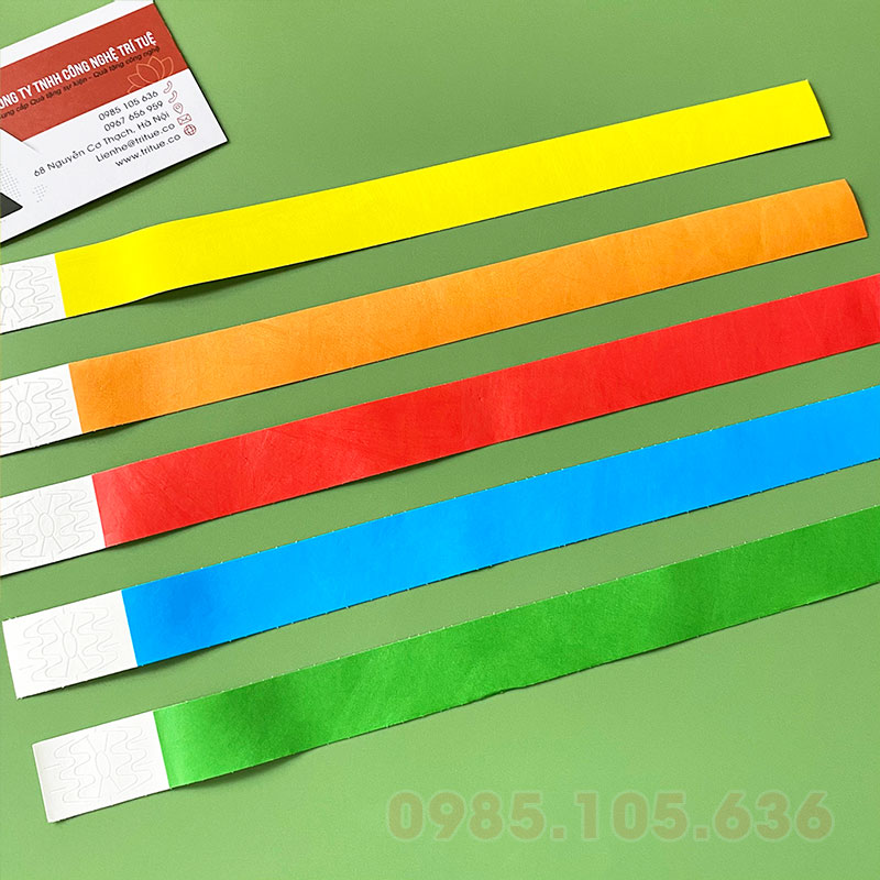 Vòng tay giấy tyvek sự kiện